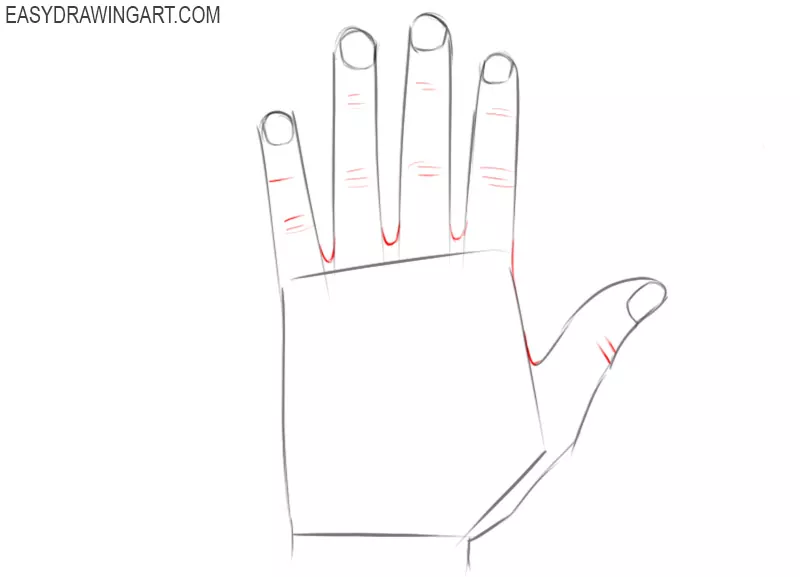 How easy to draw hands