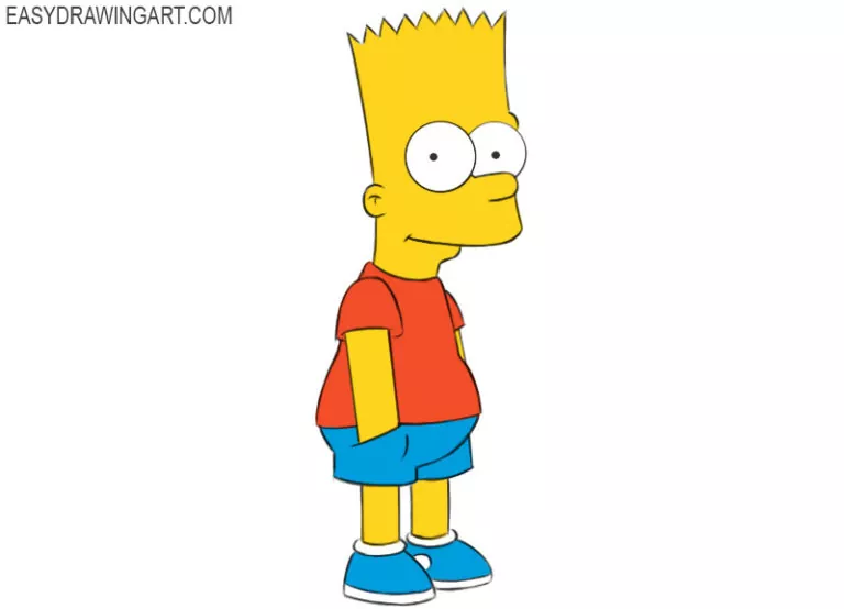 How to Draw Bart Simpson - Easy Drawing Art
