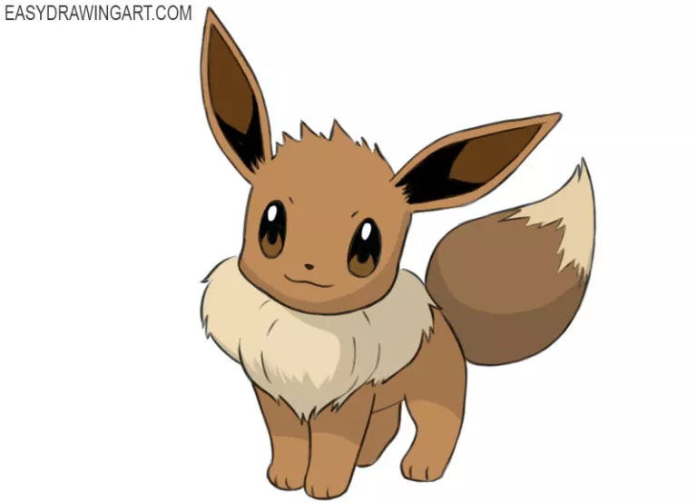 How To Draw Eevee Easy Drawing Art 6878