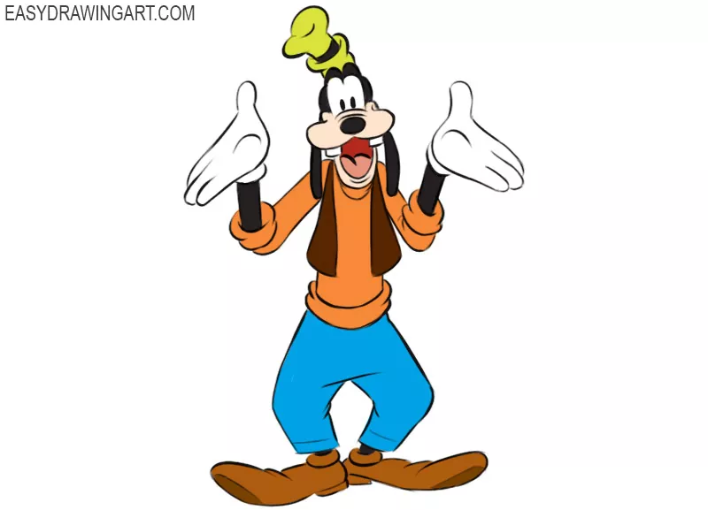 How to Draw Goofy - Easy Drawing Art