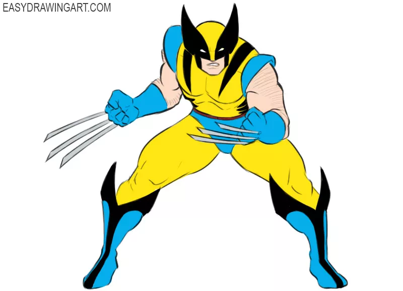 How to Draw Wolverine Easy Drawing Art