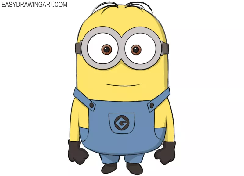 How To Draw Stuart From Minions Step by Step Drawing Guide by Dawn   DragoArt