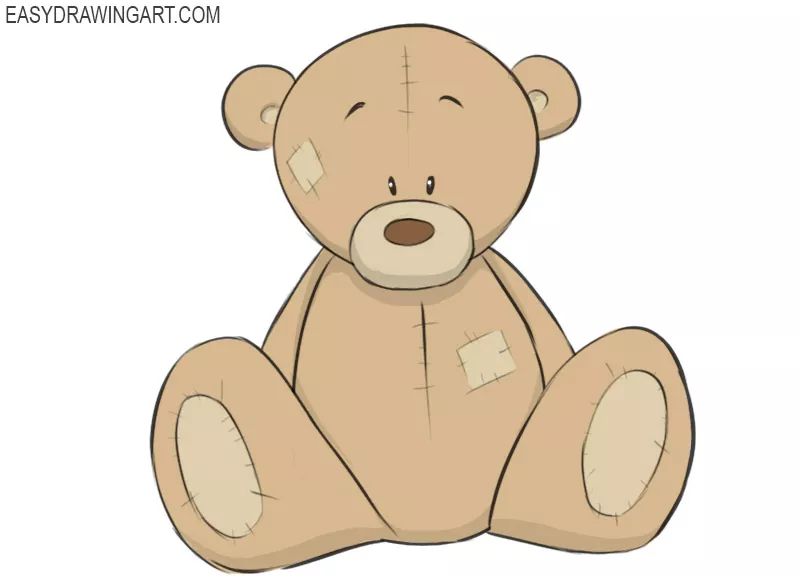 How to Draw a Teddy Bear - Easy Drawing Art