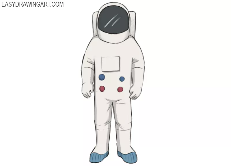 How to Draw an Astronaut - Easy Drawing Art