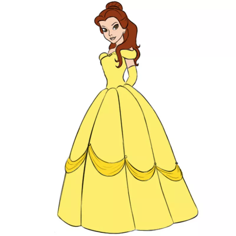 How to Draw Belle - Easy Drawing Art