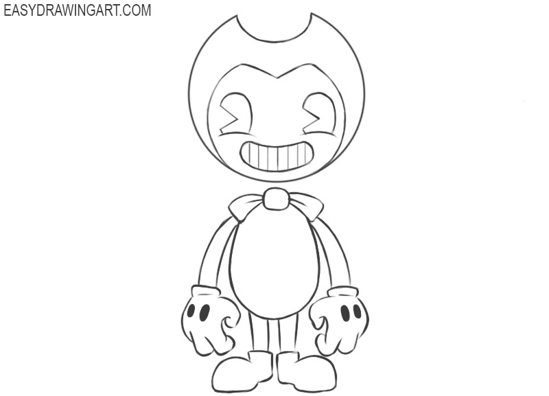 How to draw Bendy easy