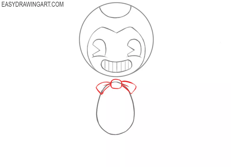 How to draw Bendy monster