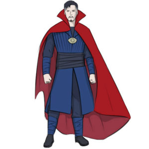 How to draw Dr Strange