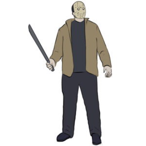 How to draw Jason Voorhees