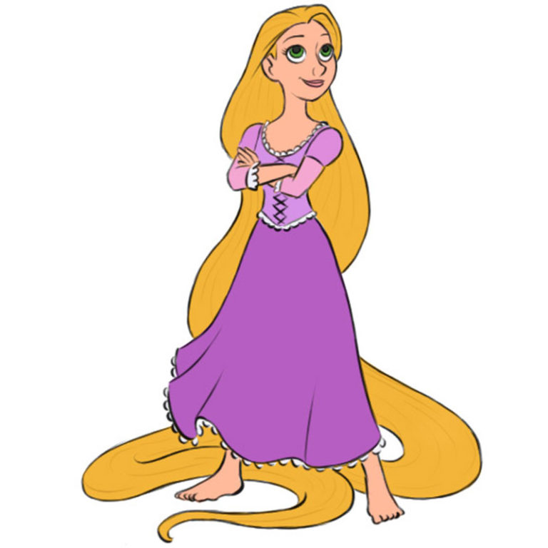 How to Draw Rapunzel