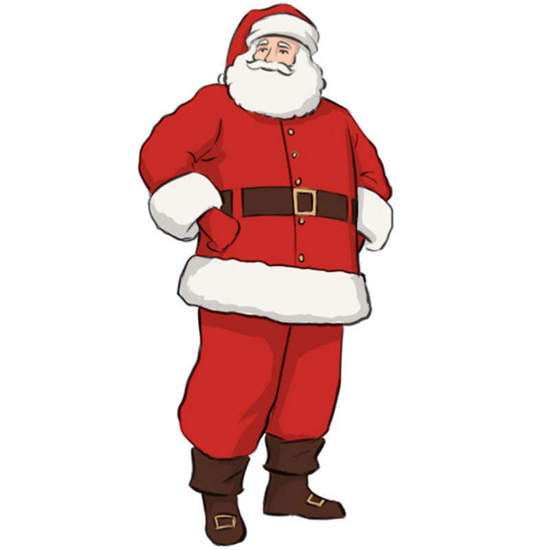 Santa Claus Merry Christmas Full Body Tattoo