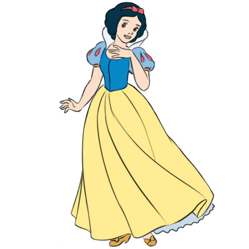 Snow White Drawing  How To Draw Snow White Step By Step