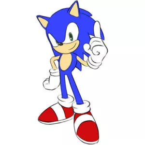 How to draw Sonic