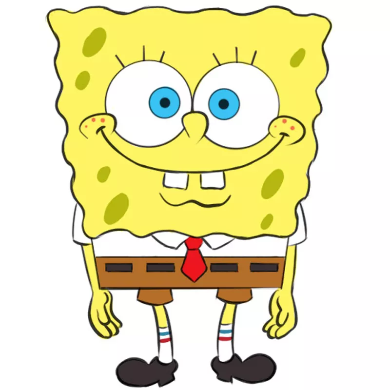 Easy Cartoon Drawings Spongebob