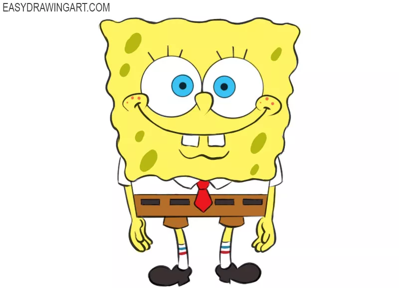 How To Draw Spongebob Easy Drawing Art