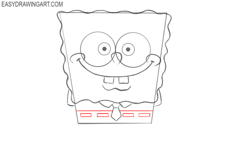 How to draw Spongebob easy