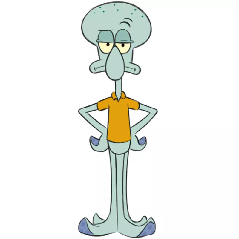 Ard drawing squidward bored green annoyed | Spongebob drawings, Easy  cartoon drawings, Easy drawings
