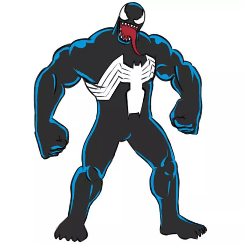How to Draw Venom - Easy Drawing Art