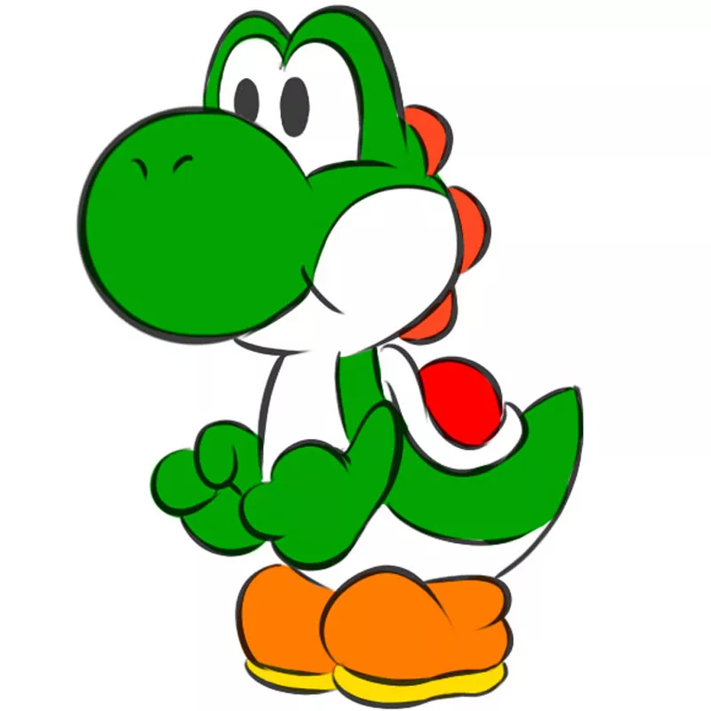 How to Draw Yoshi Easy Drawing Art