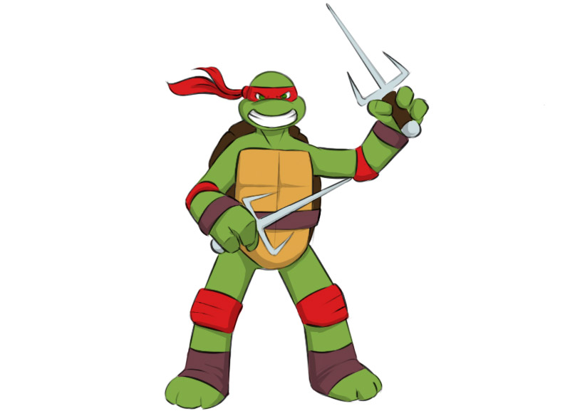 How to Draw a Ninja Turtle - Easy Drawing Art