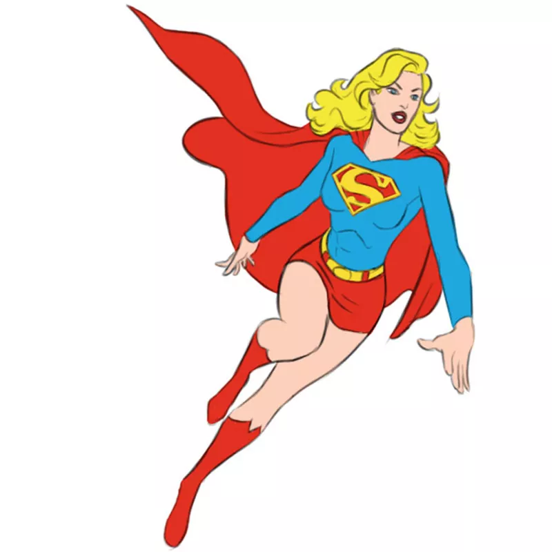 How to Draw Supergirl - Easy Drawing Art
