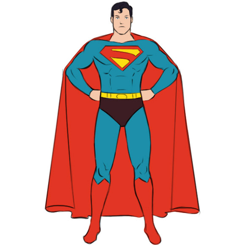 Superhero Cartoon Drawing Easy Lanarra