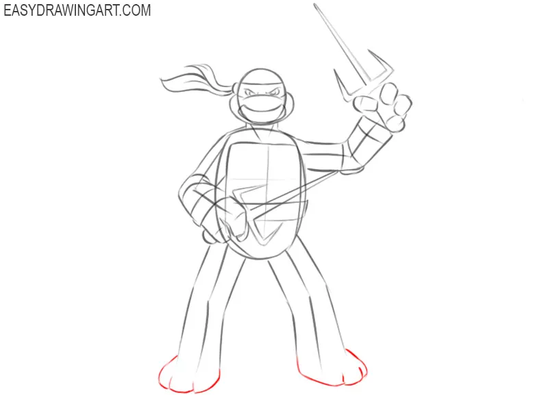 How to draw a TMNT