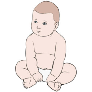 How to draw a baby