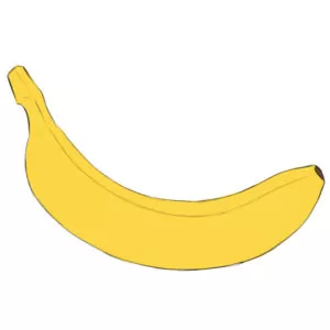 How to draw a banana
