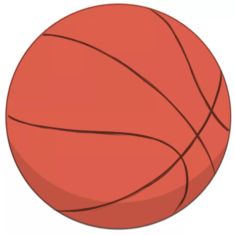 How to Draw a Basketball Easy Drawing Art