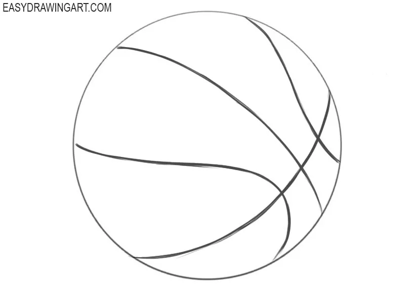 How to draw a basketball for beginners