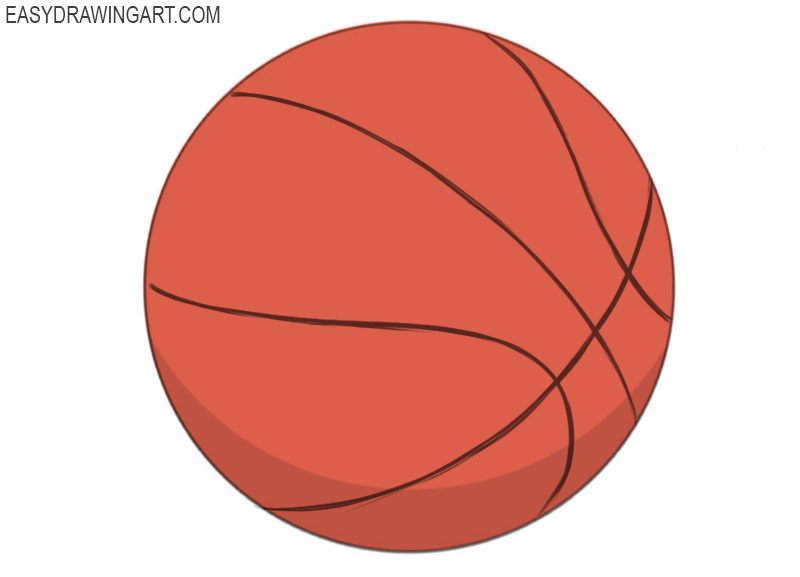 How to draw a basketball