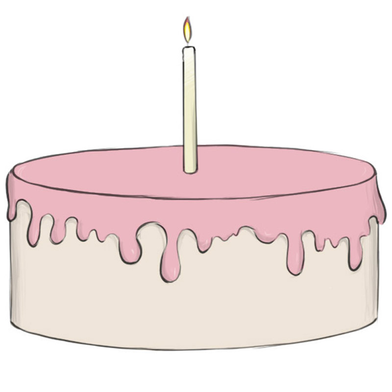 How to Draw a Birthday Cake - Easy Drawing Art