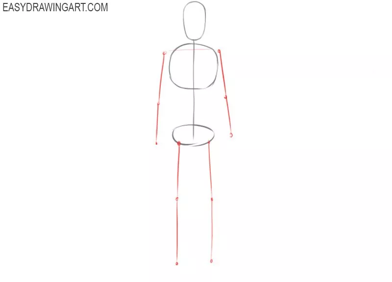 How to draw a body step by step easy