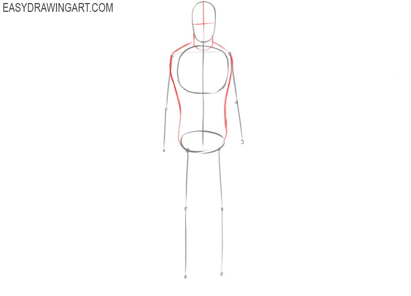 How to draw a body with a pencil