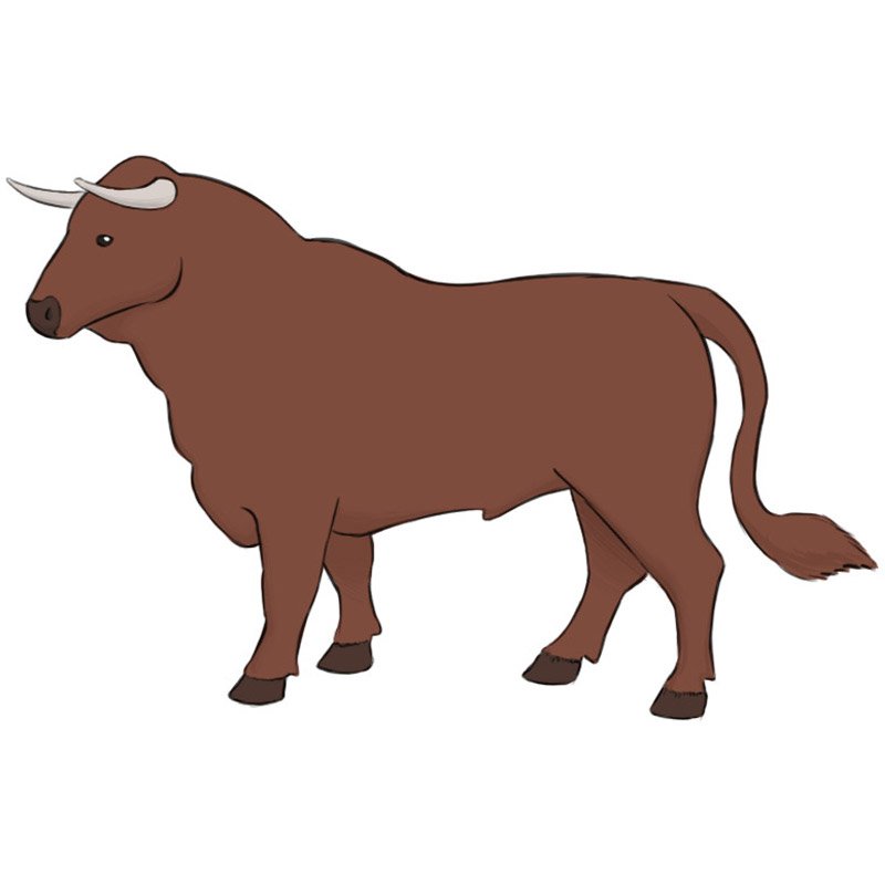 bull clipart simple