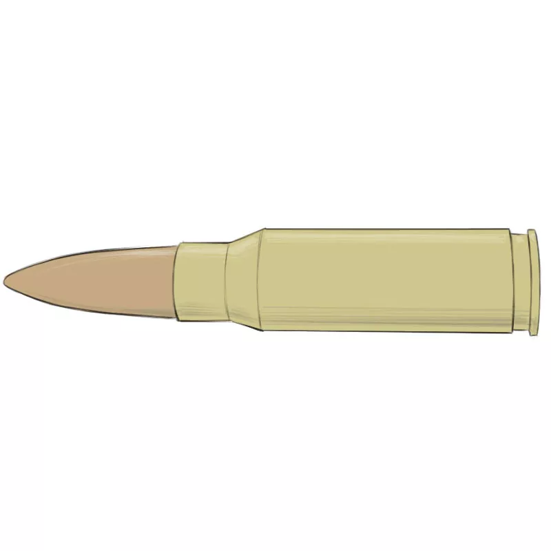 how to draw a bullet