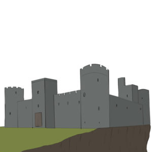 How to draw a castle
