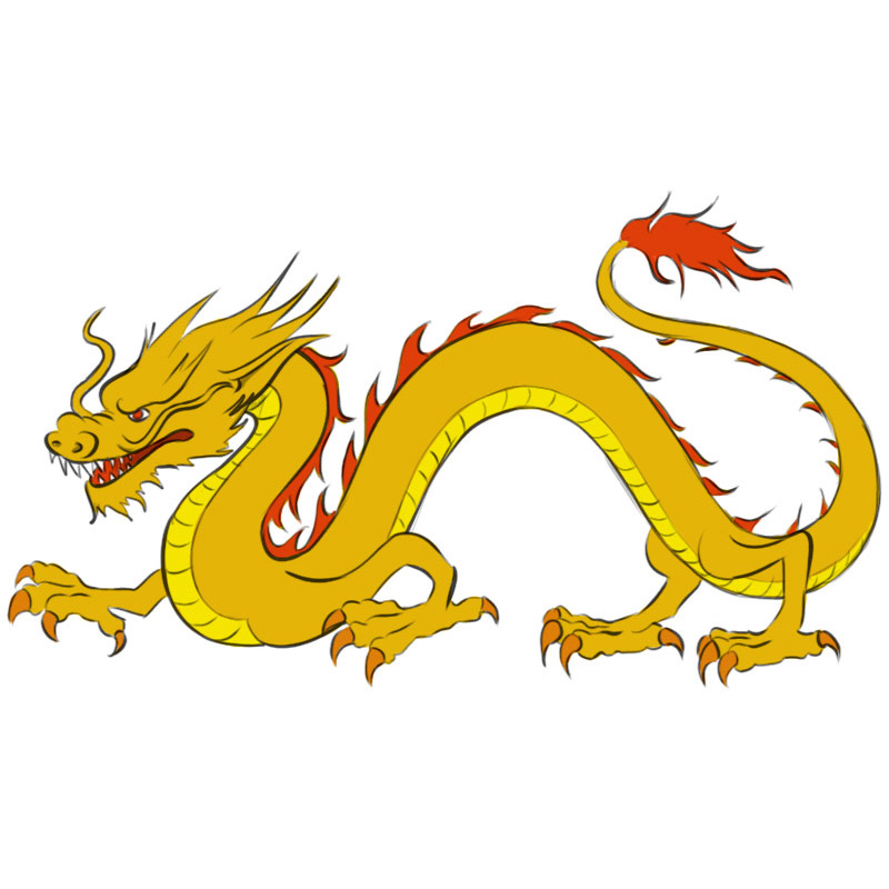 How to Draw a Chinese Dragon Easy Drawing Art