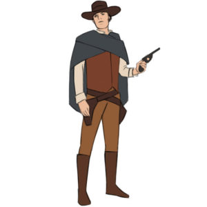 How to draw a cowboy