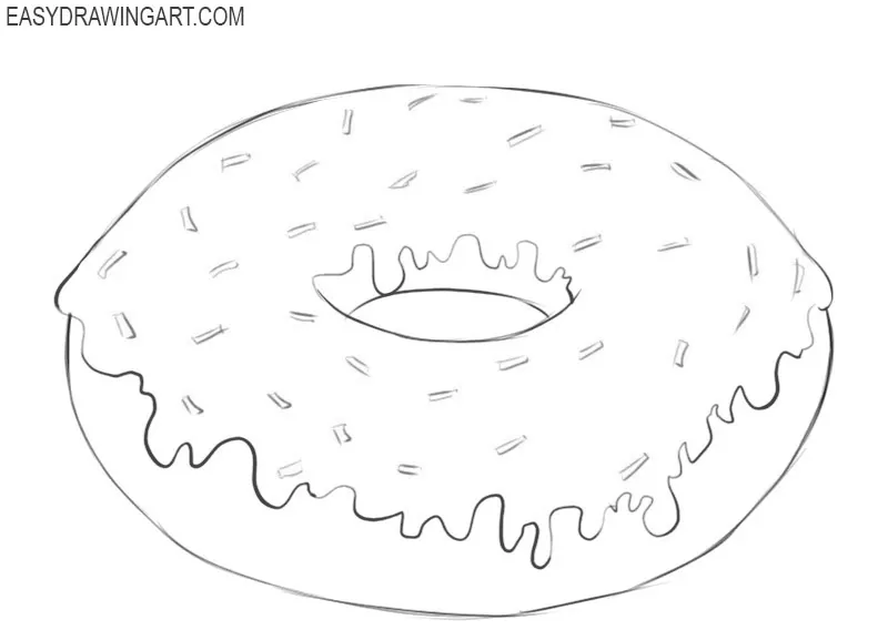 How to draw a donut easy