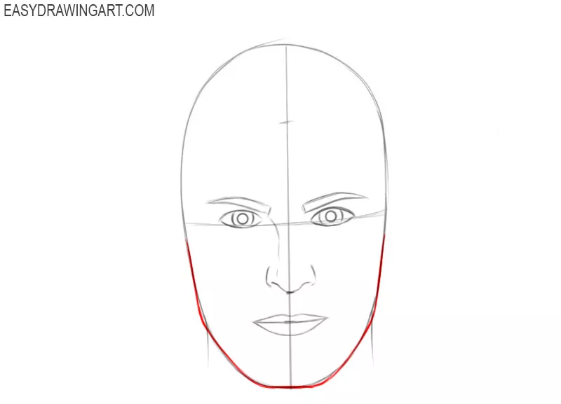 How to draw a face and hair