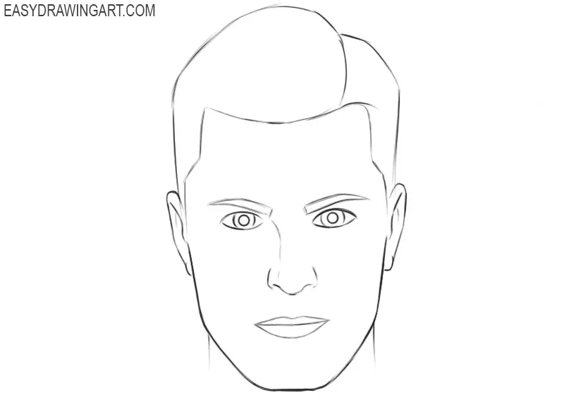 How to draw a face easy