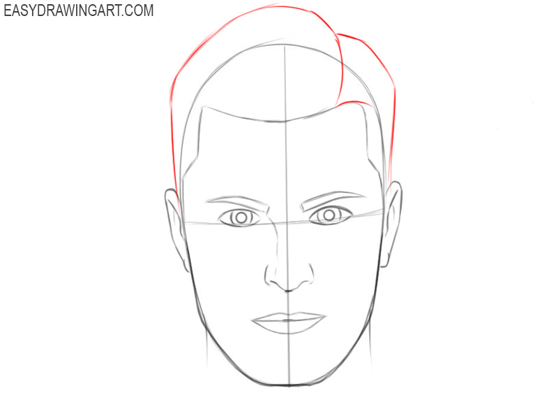 How to draw a face easy