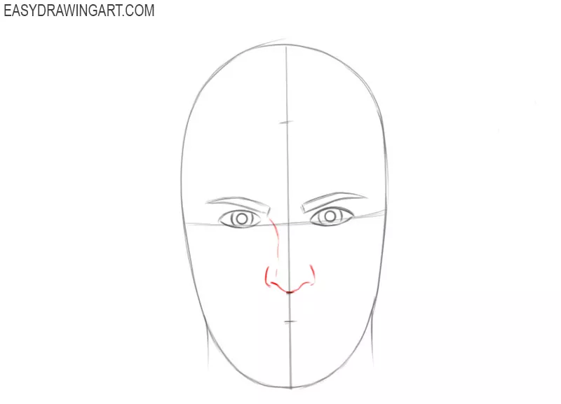How to draw a face shape