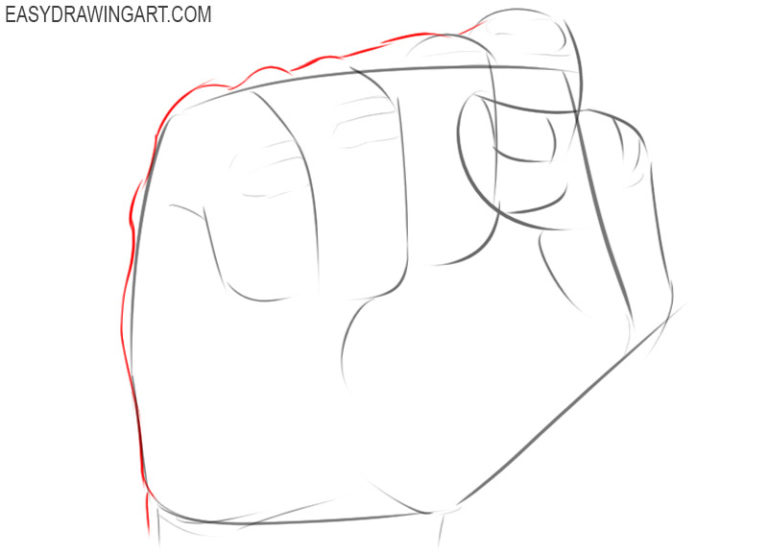 How to Draw a Fist Easy Drawing Art