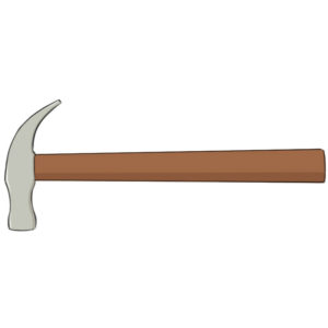 How to draw a hammer
