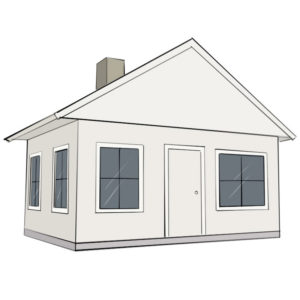 How to draw a house