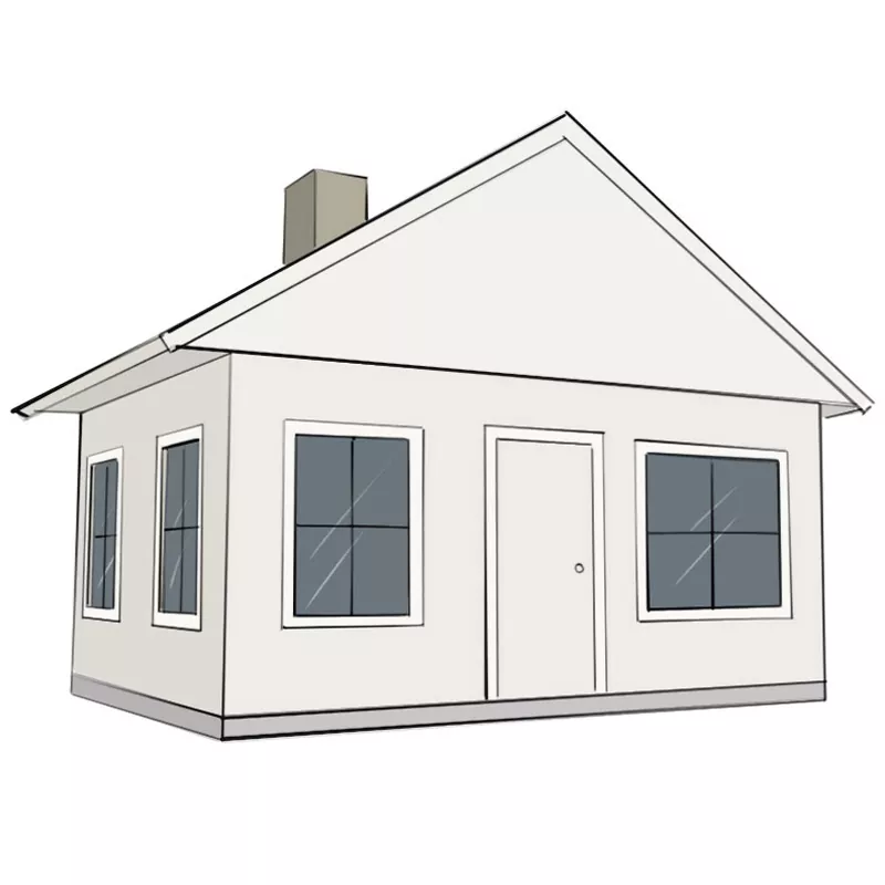 How to draw a house