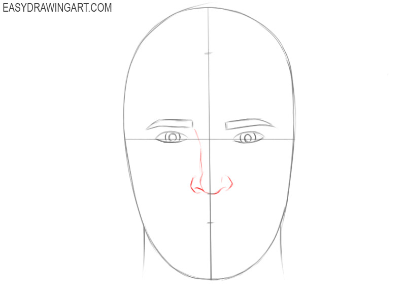 How to draw a human head